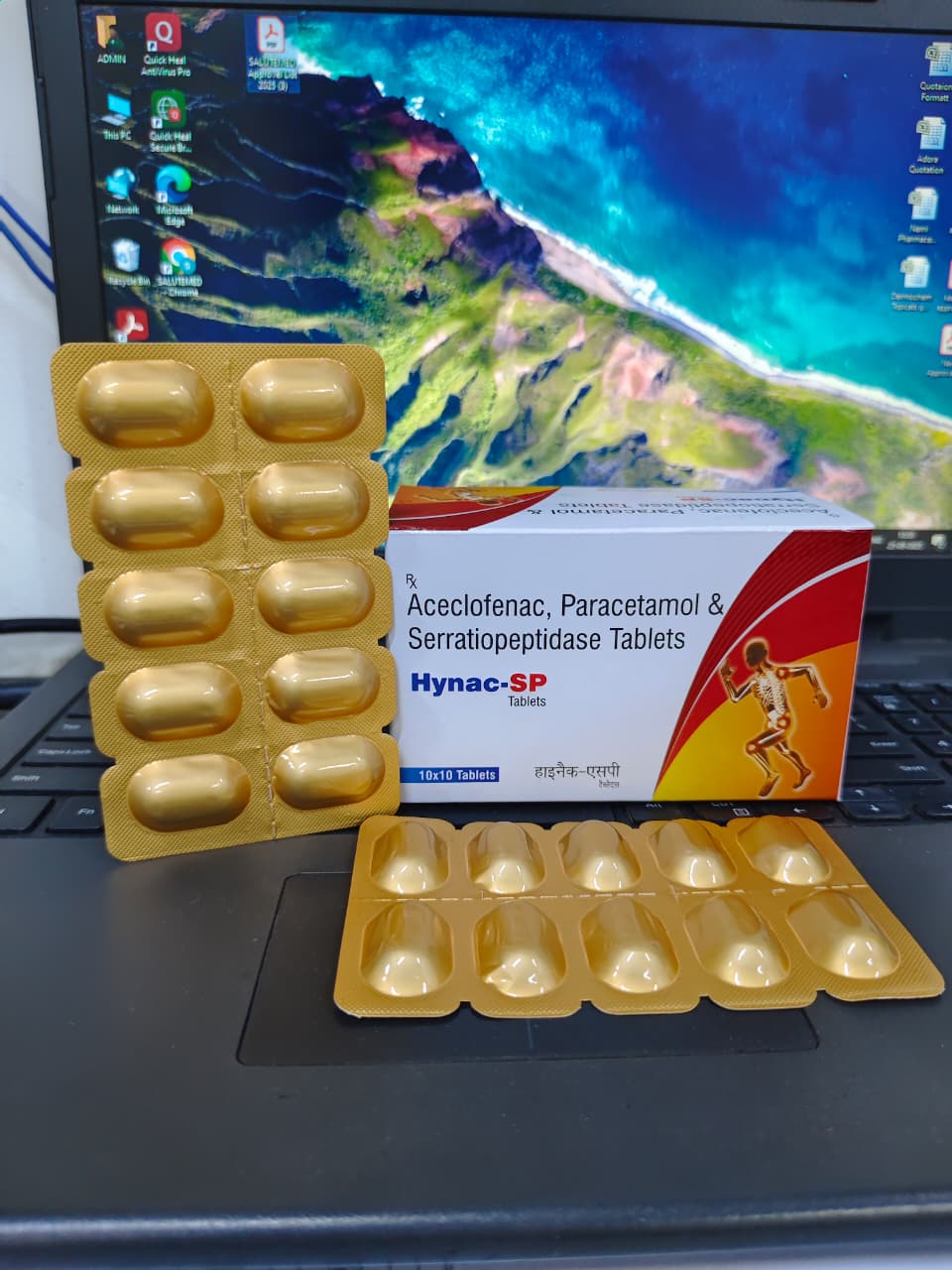Aceclofenac  Paracetamol  Serratiopeptidase Tablets